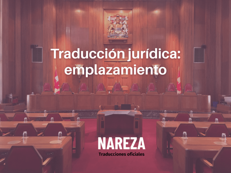 Traducción jurídica de un emplazamiento a juicio español a&nbsp;inglés